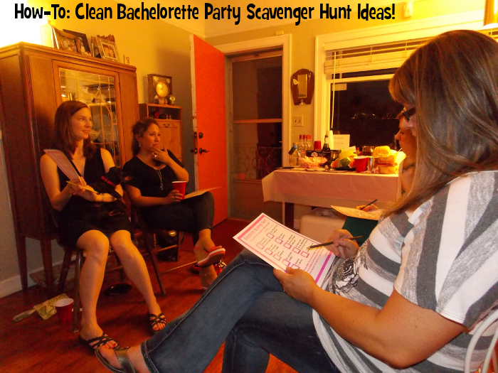 Clean Bachelorette Party Scavenger Hunt Ideas
