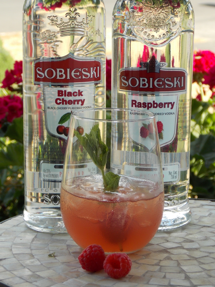 Raspberry Vodka and Black Cherry Vodka