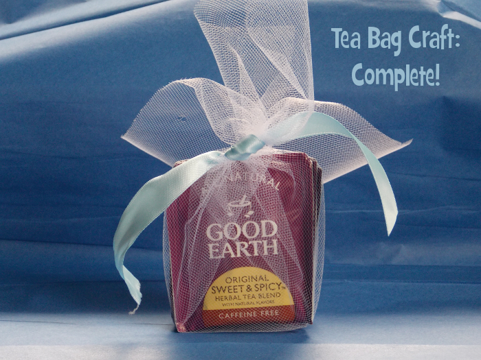 Tea Bag Craft, Complete!