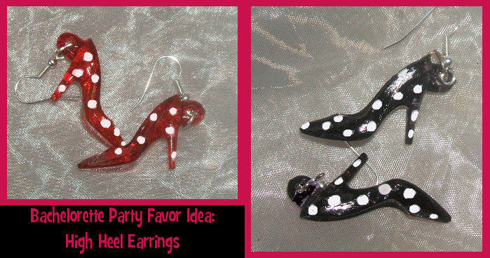 Bachelorette Party Favor Idea: High Heel Earrings